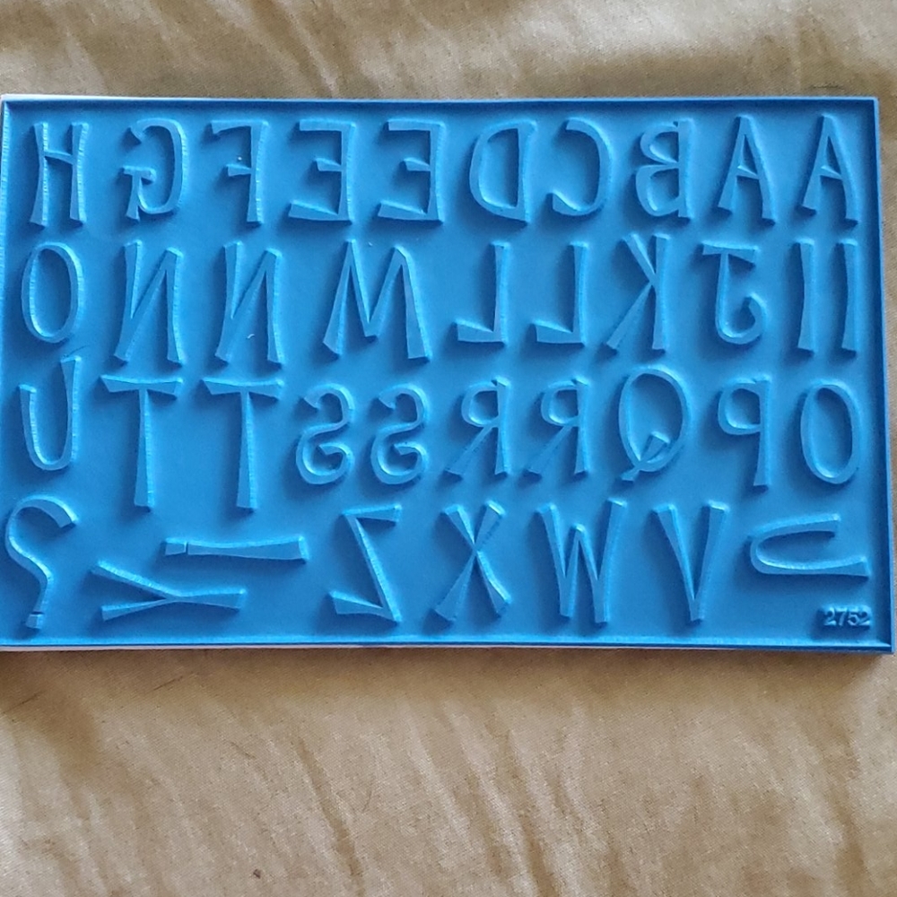 💥The Angel Co Acrylic Stamp Set Alphabet NWOT